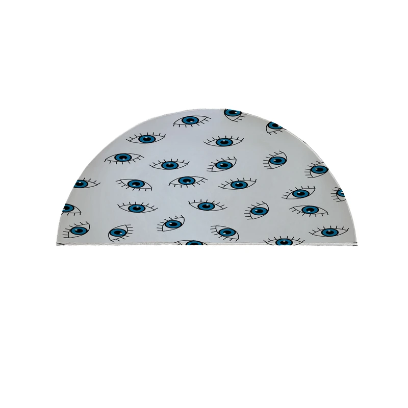 پادری مدل نیم دایره طرح گل کد 9124 سایز 90×45 سانتی متر