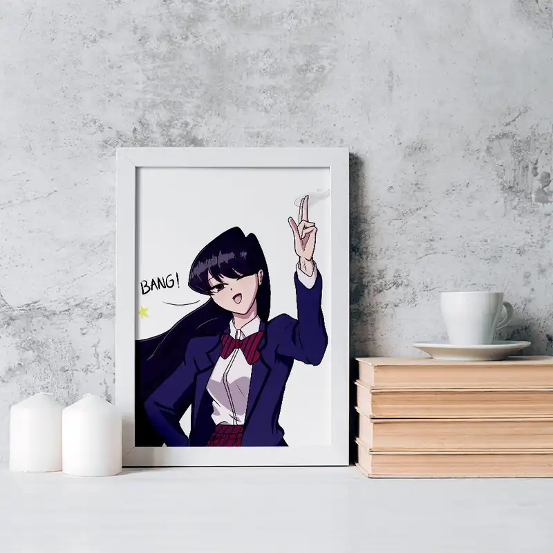 تابلو خندالو مدل انیمه کومی سان کد 16072