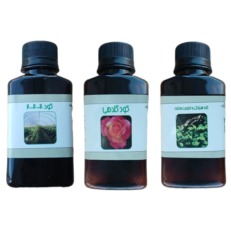 کود مایع کامل سه بیست و کود سبزینگی و تقویت ساقه و کود گلدهی مدل life drop حجم 110 میلی لیتر بسته 3 عددی