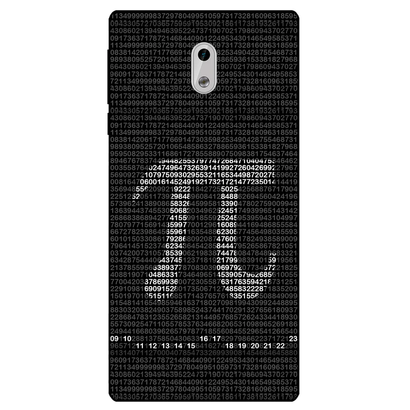 کاور مگافون طرح عدد پی مدل 7240 مناسب برای گوشی موبایل نوکیا 3