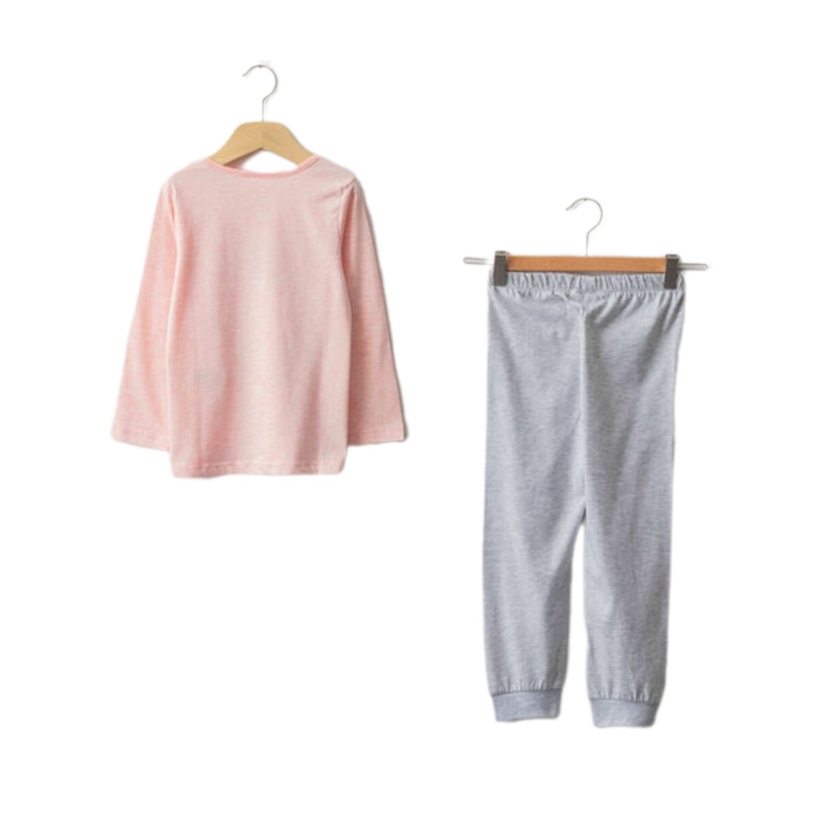 ست تی شرت و شلوار دخترانه ال سی وایکیکی مدل W12896Z4 -  - 4