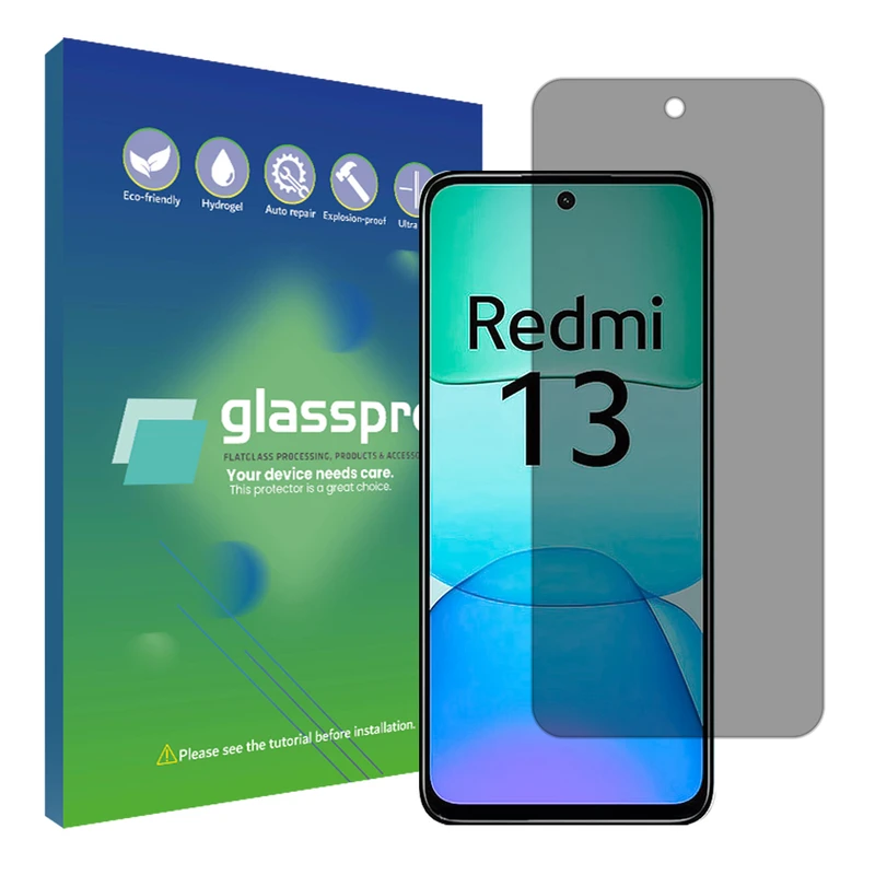 محافظ صفحه نمایش گلس پرو مدل Resistant‌ مناسب برای گوشی موبایل شیائومی Redmi 13