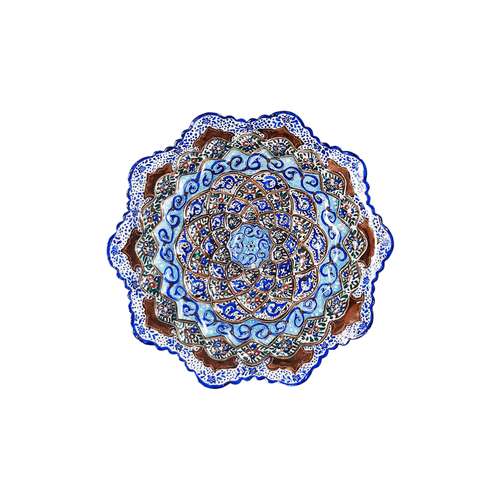 بشقاب میناکاری مدل آرام کد 1042