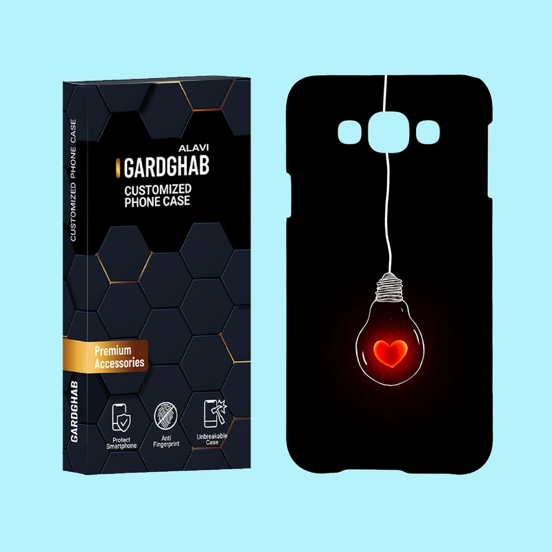 کاور گارد قاب علوی مدل عاشقانه مناسب برای گوشی موبایل سامسونگ Galaxy E7 2015