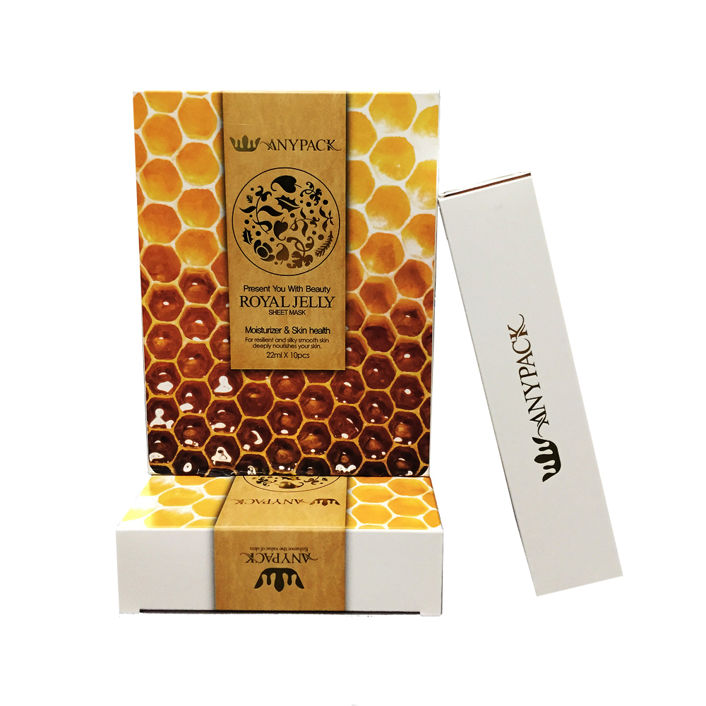 ماسک صورت آنیپک مدل ژل رویال حجم 22 میلی لیتر بسته 10 عددی