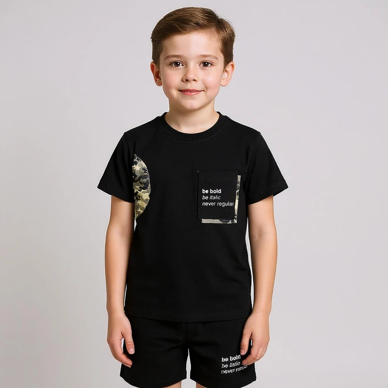 تی شرت آستین کوتاه پسرانه سون پون مدل B680