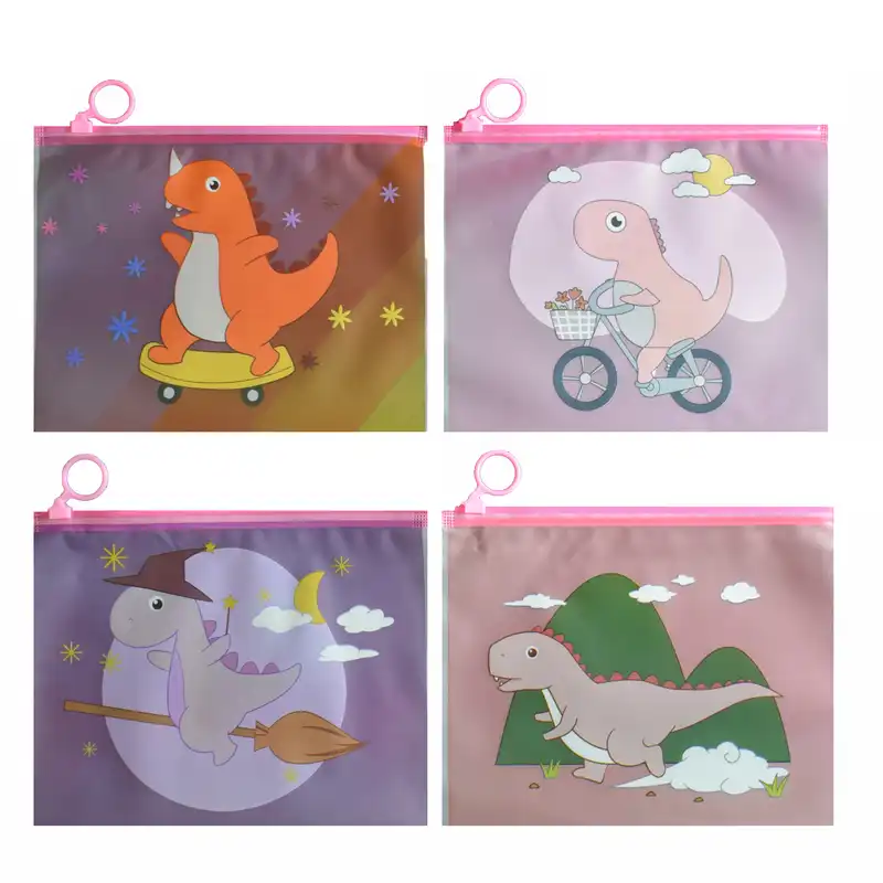 پوشه مدل  زیپ دار طرح دایناسور کد 140202مجموعه 4 عددی