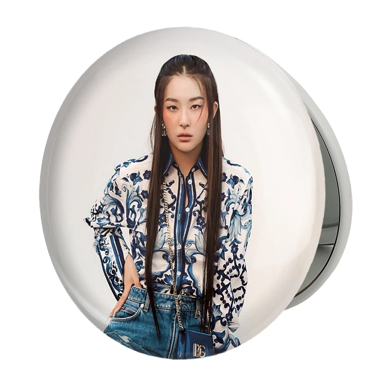 آینه جیبی خندالو طرح سولگی گروه رد ولوت Red Velvet مدل تاشو کد 19636 