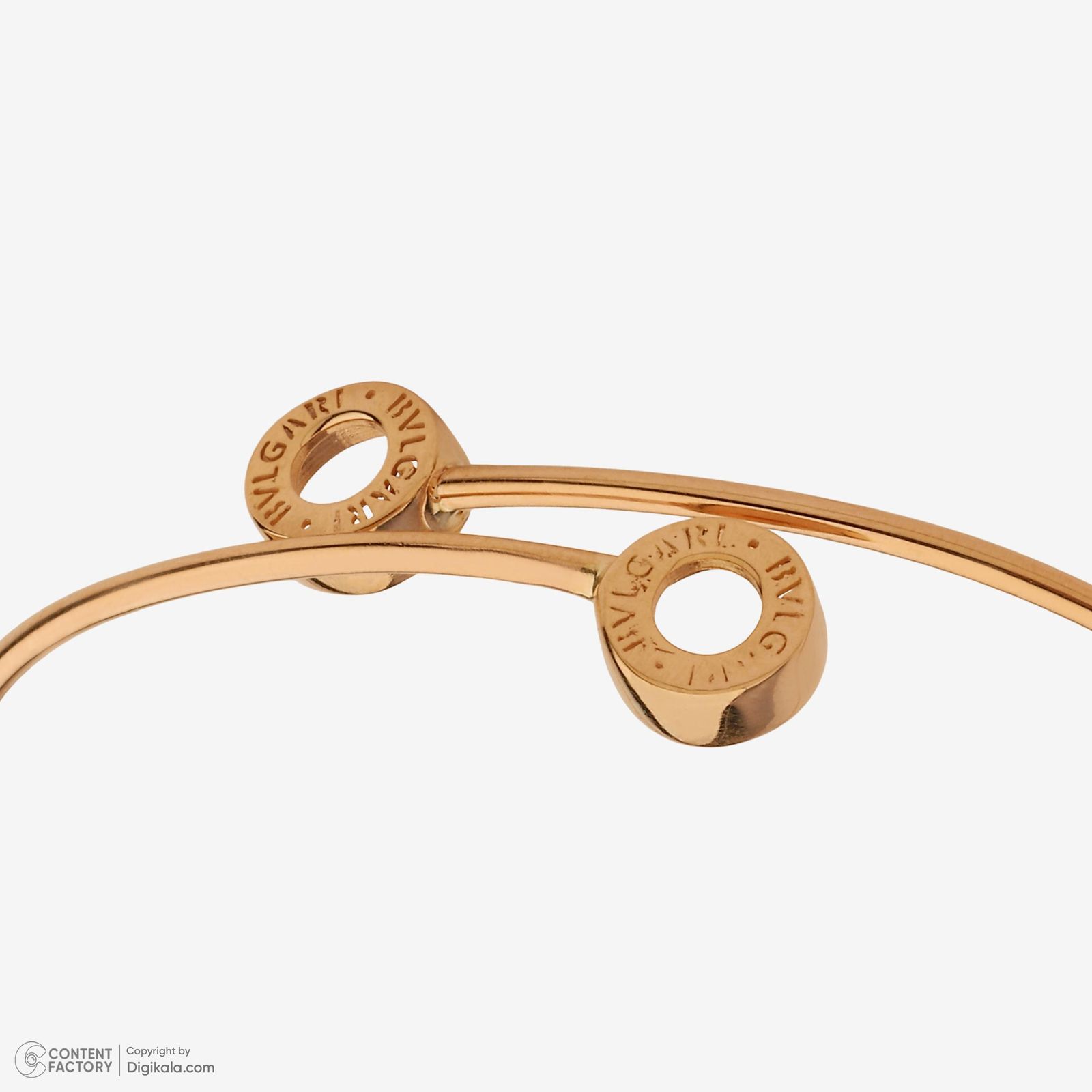 بنگل طلا 18 عیار زنانه حافا گلد مدل بولگاری کد bn005 -  - 4