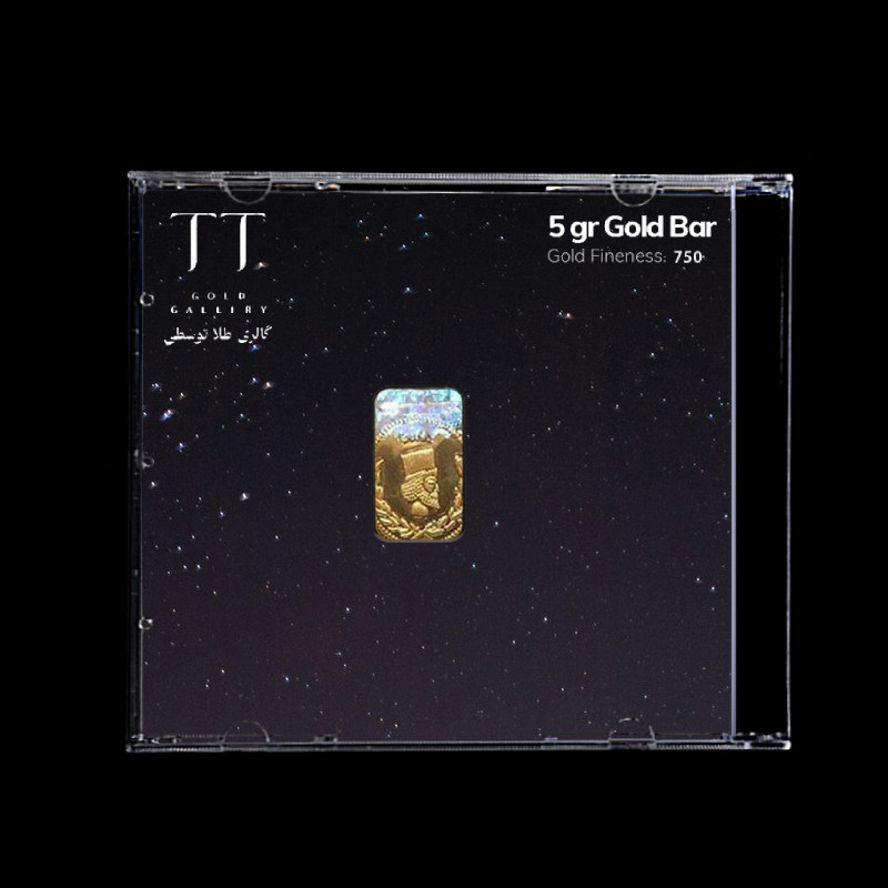 شمش طلا 18 عیار گالری طلا توسطی مدل DA0C98
