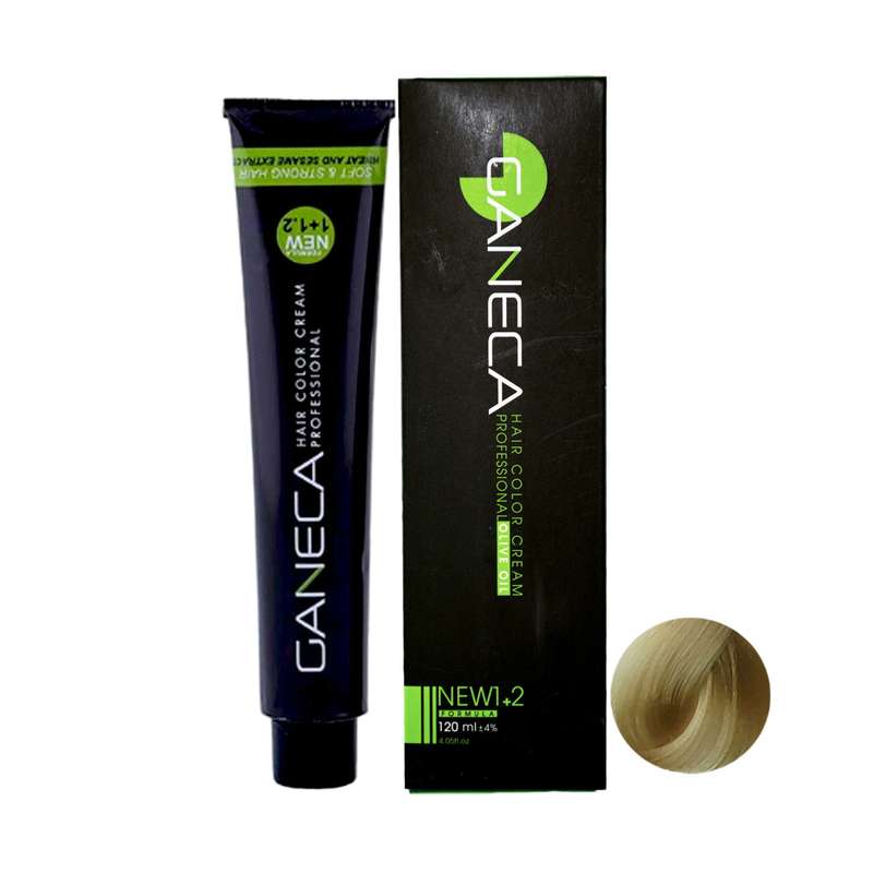 رنگ مو گانسا شماره HE9 حجم 120 میلی لیتر رنگ بلوند کنفی خیلی روشن