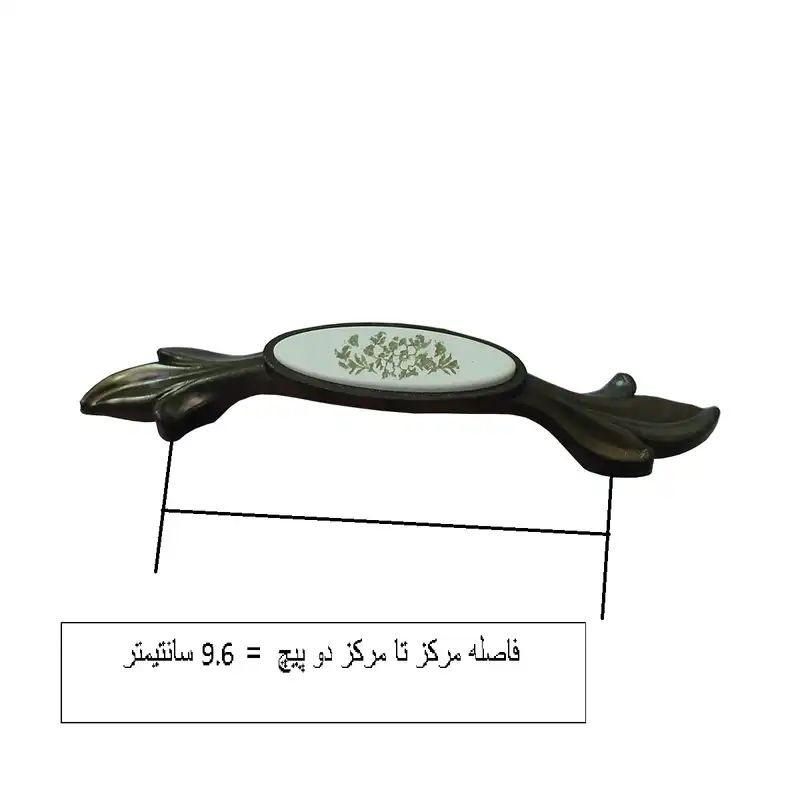 دستگیره کابینت و کمد مدل T96 بسته 5 عددی