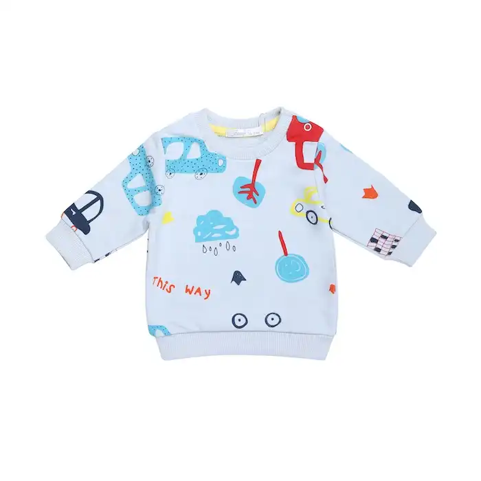 ست سویشرت و شلوار پسرانه فیورلا مدل ماشین 1 23554