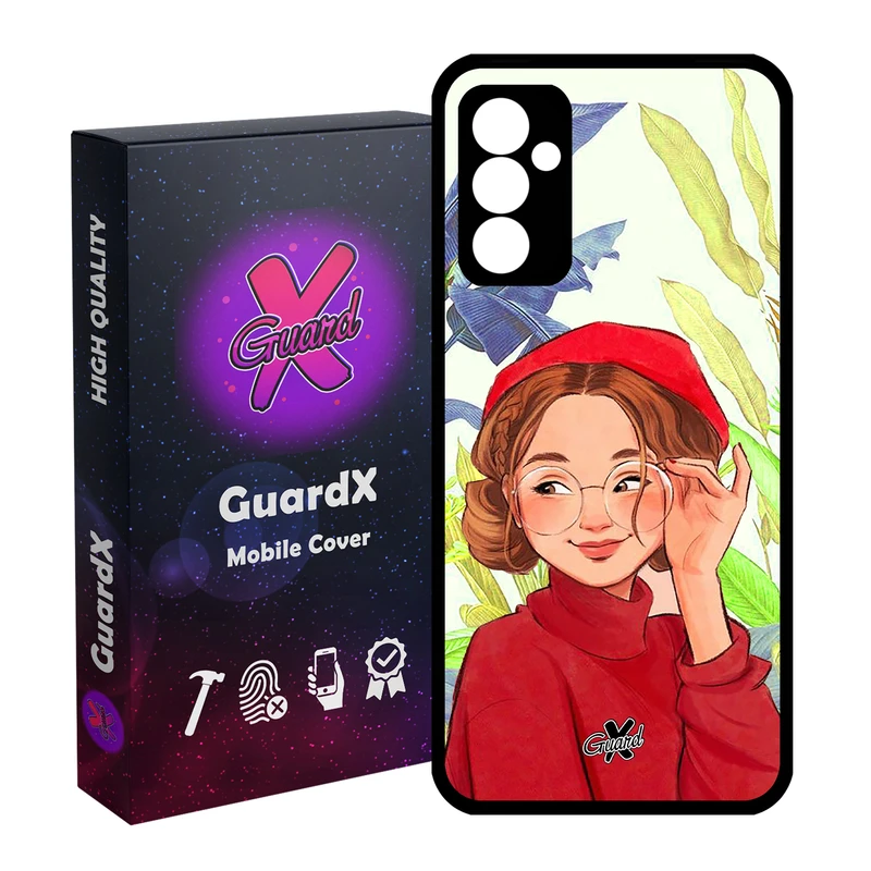 کاور گارد ایکس طرح دختر مدل Glass10328 مناسب برای گوشی موبایل سامسونگ Galaxy A55 / A55 5G