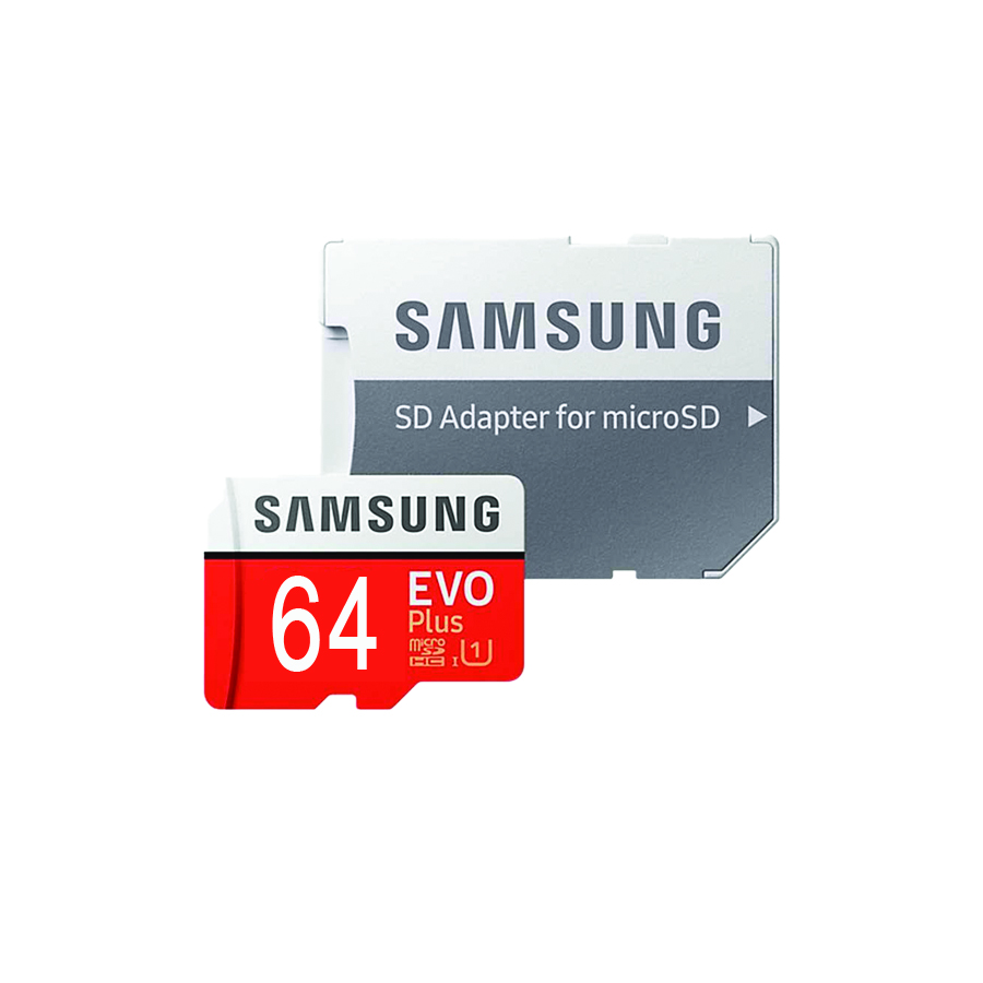 کارت حافظه microSDXC سامسونگ مدل EVO Plus کلاس 10 استاندارد UHS-I U1 سرعت 80MBps ظرفیت 64 گیگابایت به همراه آداپتور SD