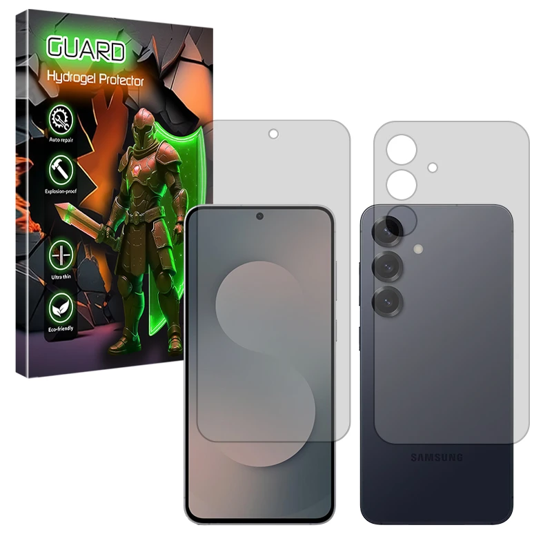 محافظ صفحه نمایش مات گارد مدل Tough مناسب برای گوشی موبایل سامسونگ Galaxy S25 FE به همراه محافظ پشت گوشی