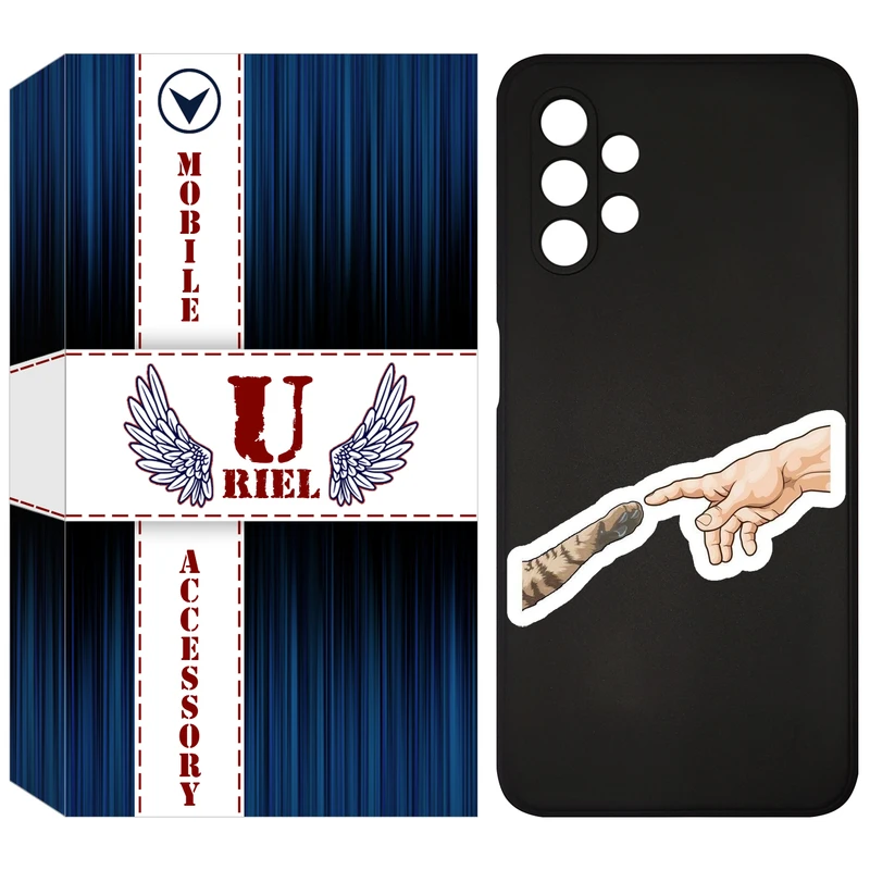 کاور یوریل قاب مدل KSH کد 94 طرح دست گربه مناسب برای گوشی موبایل سامسونگ Galaxy A13 4G