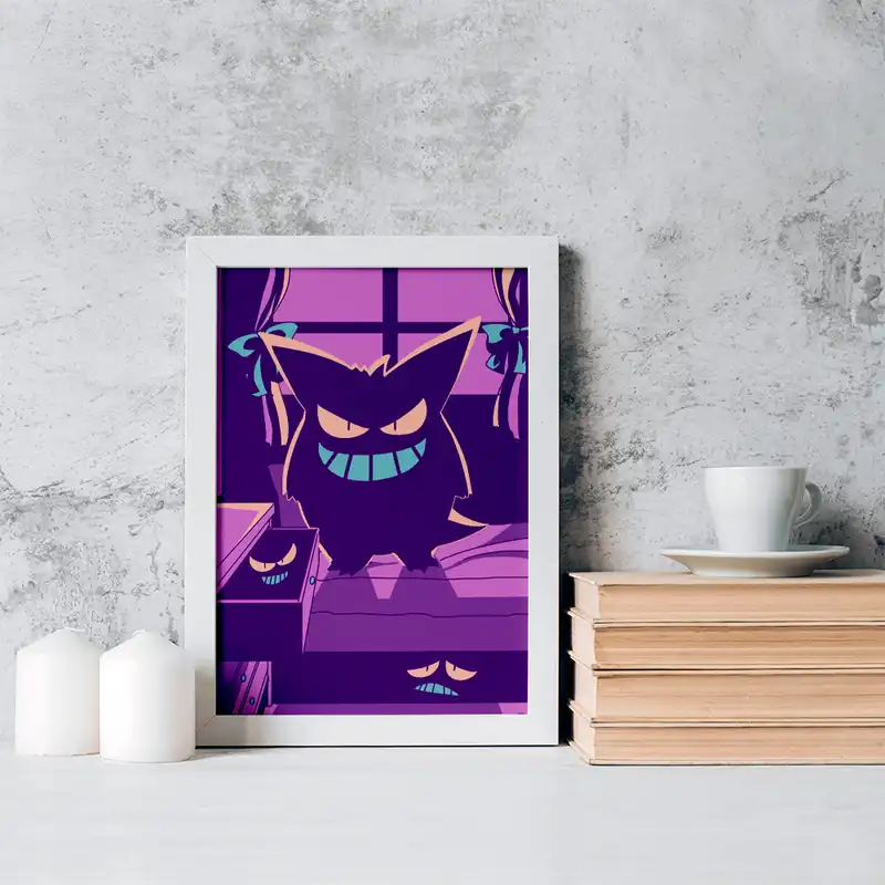 تابلو خندالو مدل گنگار انیمه پوکمون کد 17376