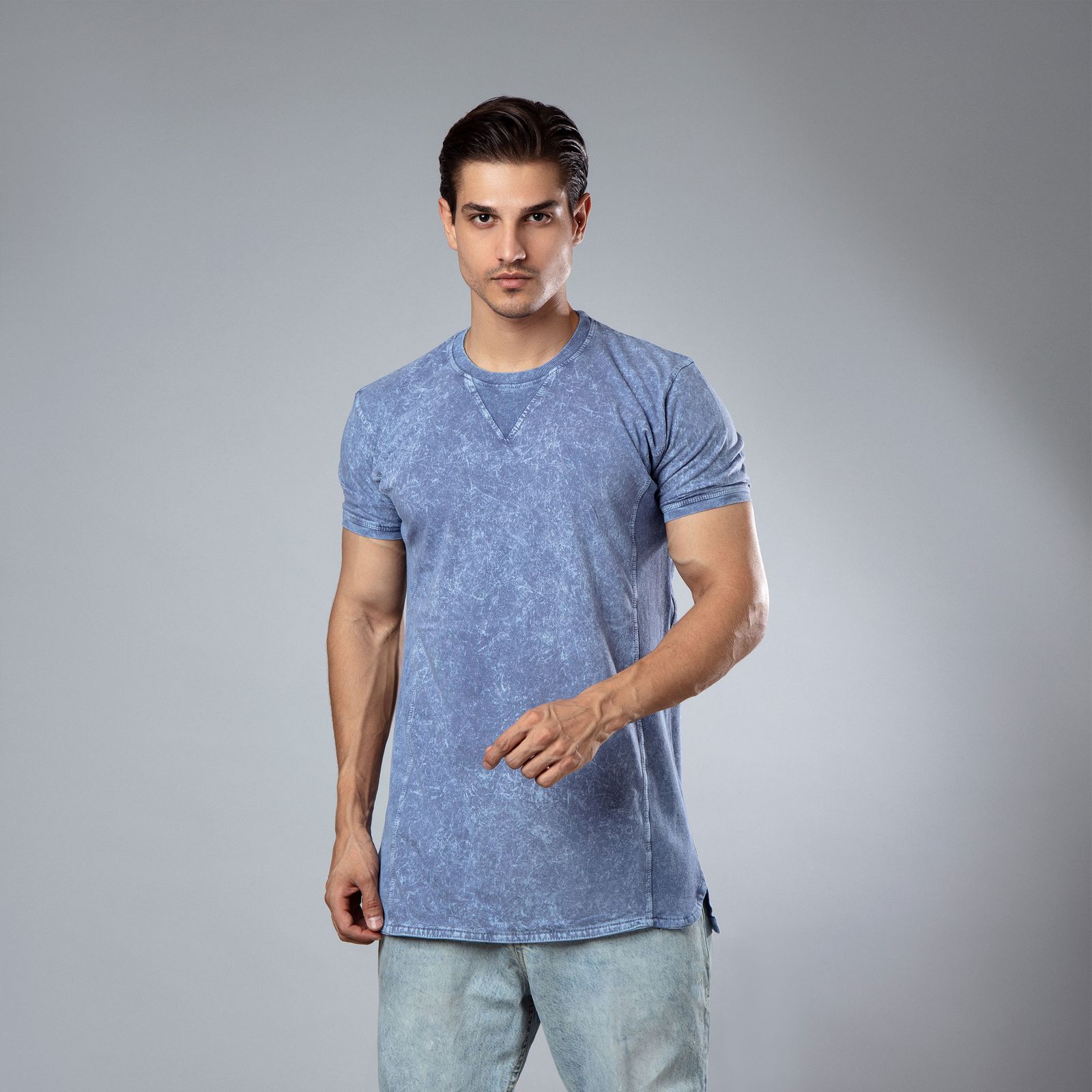 تی شرت لانگ آستین کوتاه مردانه باینت مدل 555-3 -  - 1