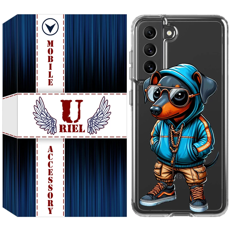 کاور  یوریل مدل Clear کد 49 طرح سگ مناسب برای گوشی موبایل سامسونگ Galaxy S21 FE
