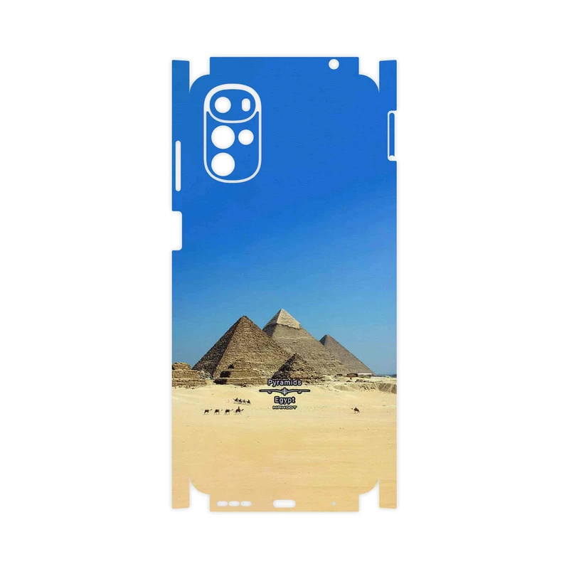 برچسب پوششی ماهوت مدل Pyramids of Egypt-FullSkin مناسب برای گوشی موبایل موتورولا Moto G22