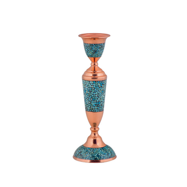شمعدان فیروزه کوبی مدل F 025 کد 3