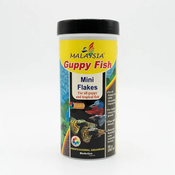 غذای ماهی مالزی مدل Guppy Fish وزن 50 گرم