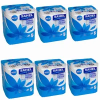 دستمال حوله ای ساحل مدل اقتصادی 6 بسته 4 عددی