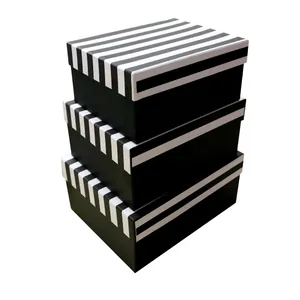 جعبه هدیه مدل چهارخونه C مجموعه 3 عددی