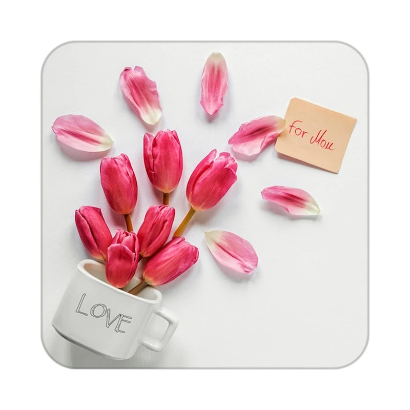 زیر لیوانی کاکتی طرح گل مدل mp17404