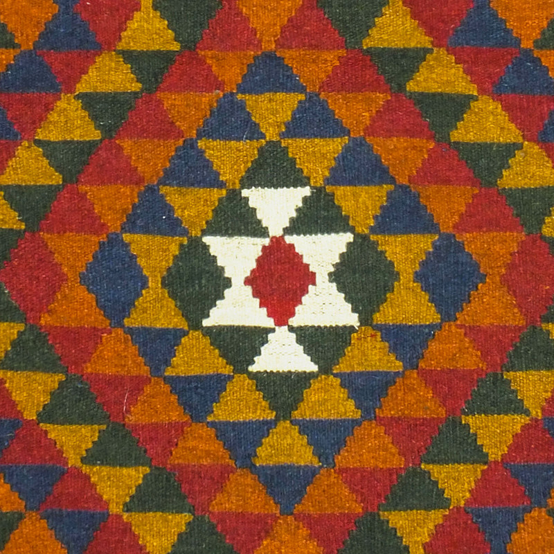 گلیم دستبافت یک و نیم متری مدل ذرنیم کد 1412