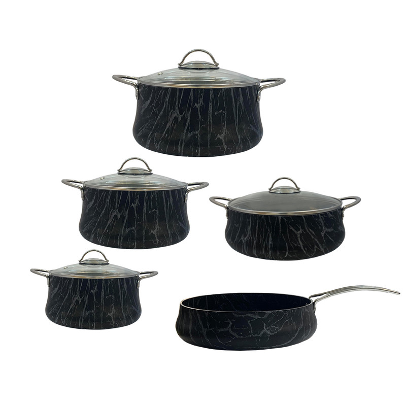 سرویس پخت و پز 9 پارچه لاکچری مدل ماربل
