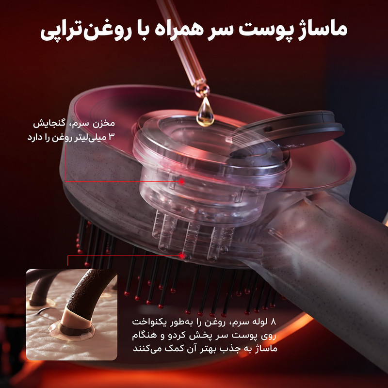 ماساژور سر برقی شارژی مدل Breo Scalp3
