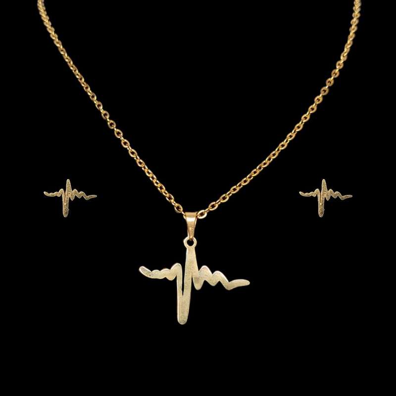 نیم ست زنانه طرح ضربان 130 نیم ست زنانه طرح ضربان 130