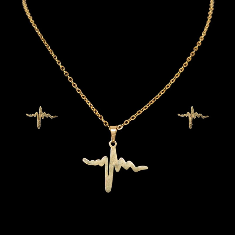 نیم ست زنانه طرح ضربان 130 نیم ست زنانه طرح ضربان 130