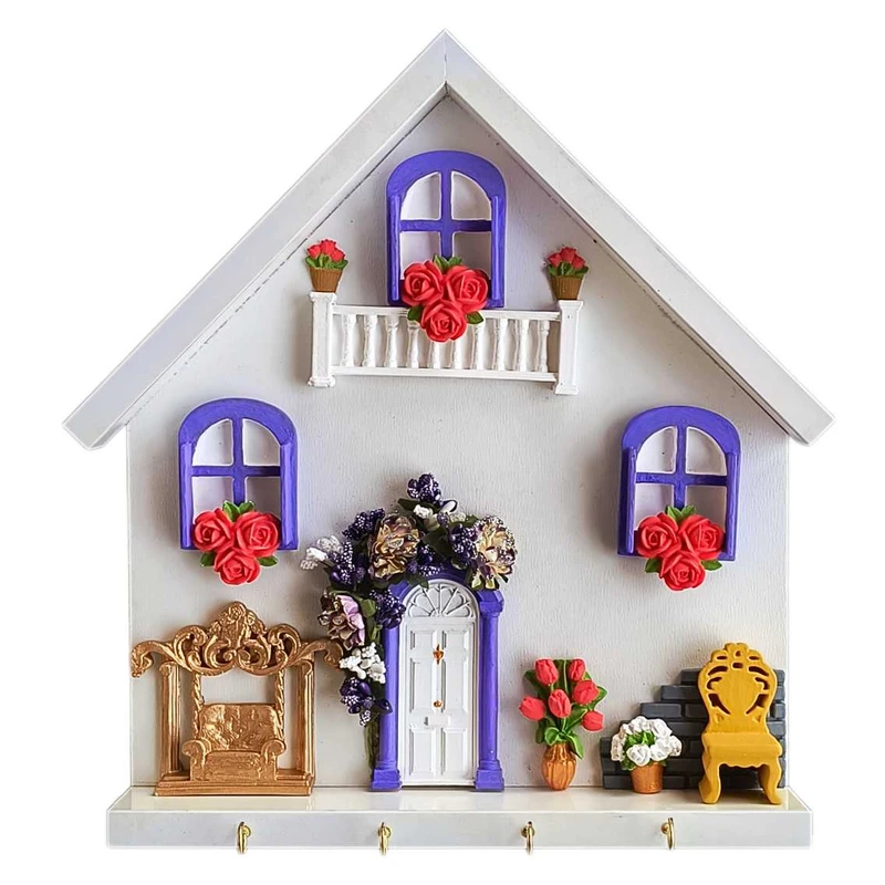 جاکلیدی دیواری چوبی مدل پاریس