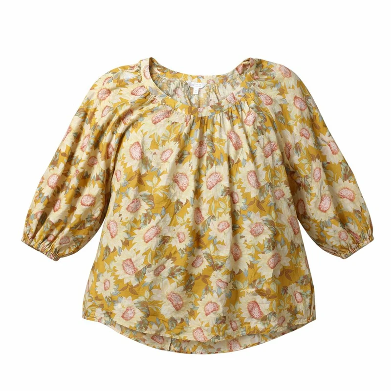 بلوز آستین بلند یقه باز زنانه مدل 4397