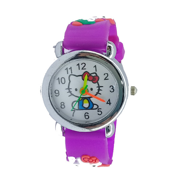 ساعت مچی عقربه ای بچگانه مدل کت کد 01 ساعت مچی عقربه ای بچگانه مدل کت کد 01