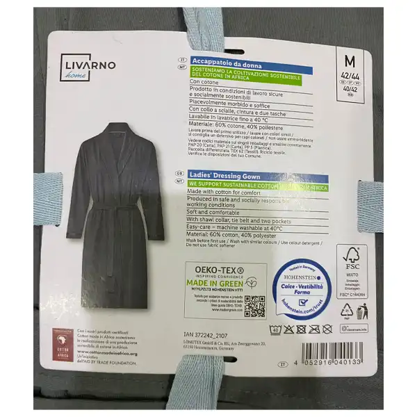 حوله پالتویی لیوانو مدل MOJ014 سایز 110