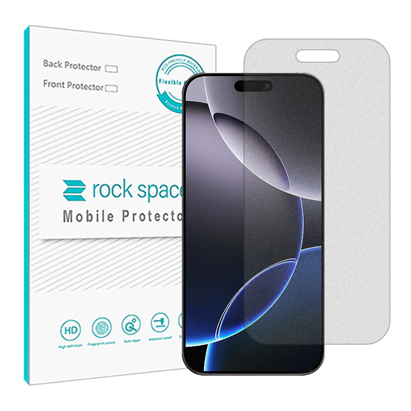 محافظ صفحه نمایش مات راک اسپیس مدل Resistant مناسب برای گوشی موبایل اپل iPhone 16 Pro Max