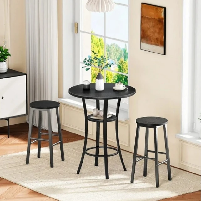 میز و صندلی ناهارخوری دو نفره مدل کوروش مجموعه سه عددی