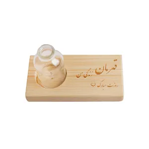 گلدان دکوری بلوط سبز مدل چوبی 4301169