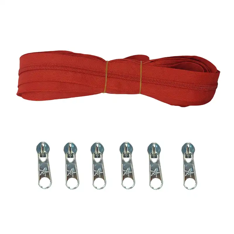 زیپ مدل 5GH6S طول 5 متر به همراه سرزیپ بسته 7 عددی