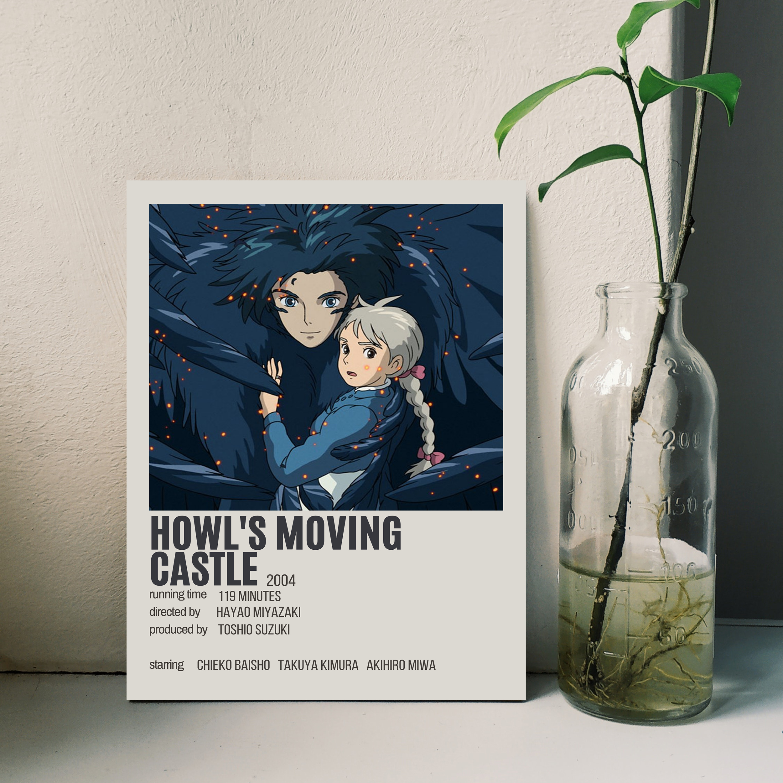 تابلو شاسی مدل انیمه قلعه متحرک هاول howls moving castle کد 1218