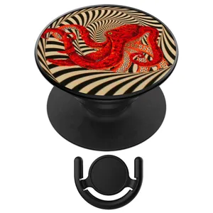 پایه نگهدارنده گوشی موبایل پاپ  سوکت آکام مدل APSC002206 به همراه پاپ کلیپ