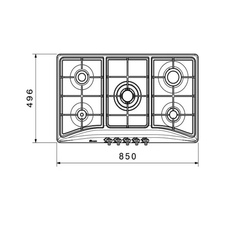 اجاق گاز صفحه ای بیمکث مدل 5010