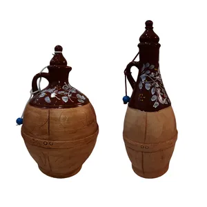 ست کوزه سفالی مدل نقاشی