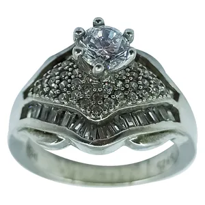 انگشتر نقره زنانه سلین کالا مدل برلیان ce-As213