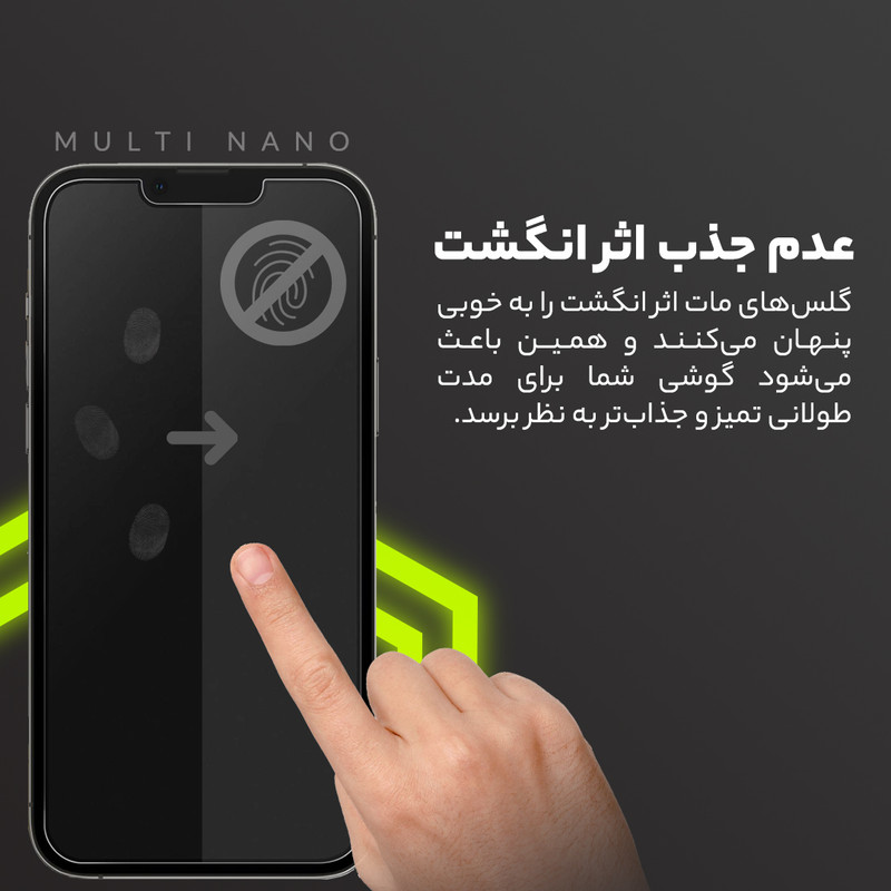 محافظ صفحه نمایش مات مولتی نانو مدل X-S1M مناسب برای گوشی موبایل اپل iPhone 15 Pro Max