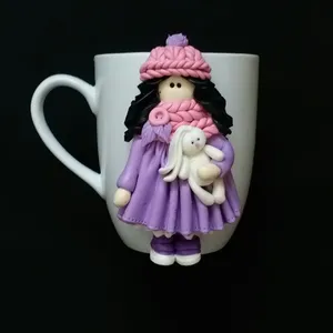 ماگ مدل دختر عروسکی L998